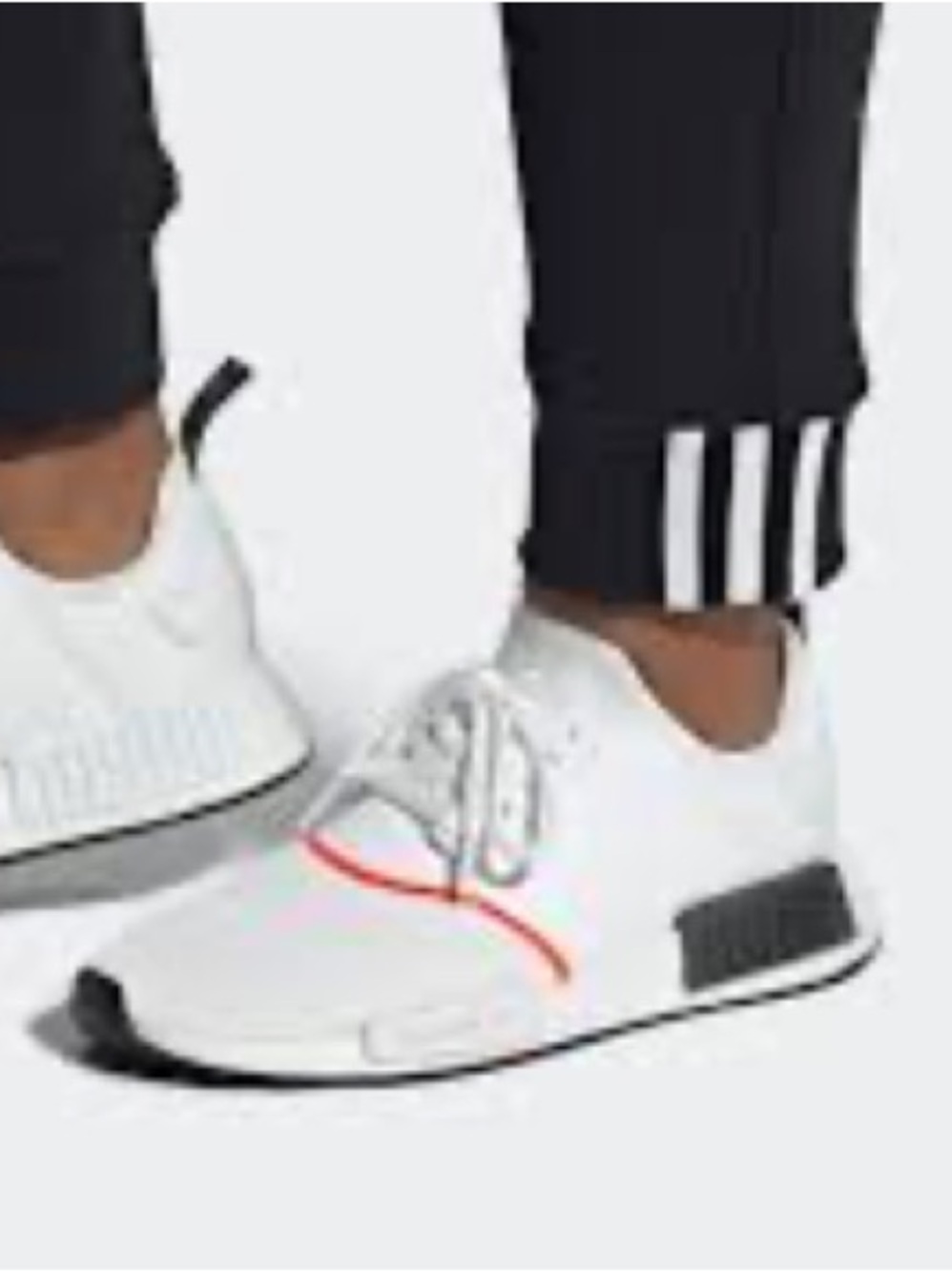 ADIDAS Mens NMD_R1 "White Solar Red" sneakers | 8.5